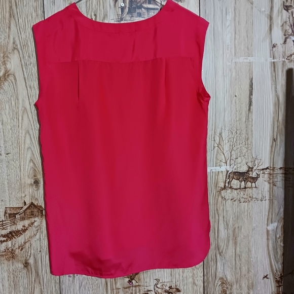 J.Crew Factory Red Sleeveless Blouse Size Small - Picture 2 of 5